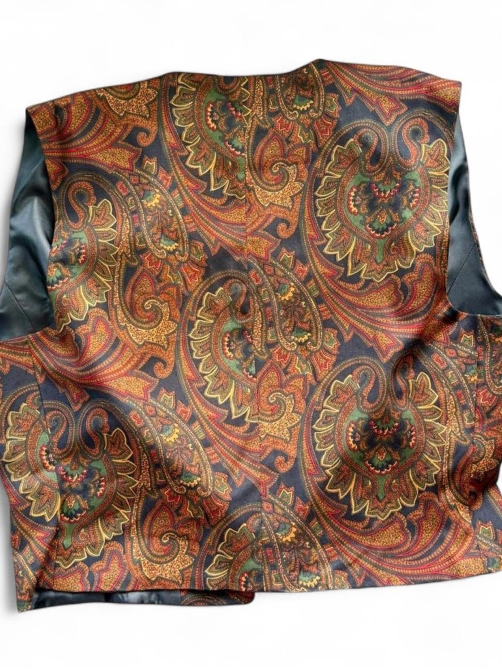 Vintage Women's Paisley Print Vest Size Small - Picture 4 of 4